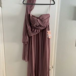 Birdy Grey Dark Mauve XS Grace Convertible Dress